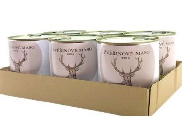 BOHEMIA Zvěřinové maso ve vlastní šťávě SIX PACK6x800g