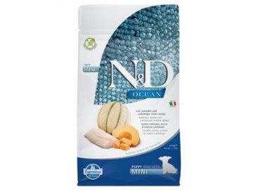 N&D DOG OCEAN GF Puppy Mini Codfish&Pumpkin&Melo 800g