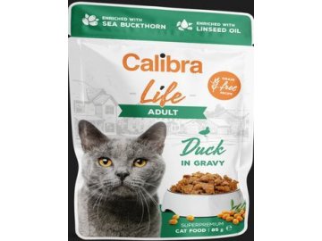 Calibra Cat Life kapsa Adult Duck in gravy 85g