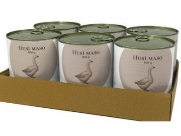 BOHEMIA Husí maso ve vlastní šťávě SIX PACK 6x800g