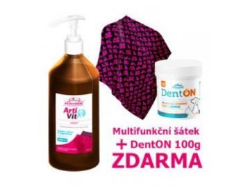 VITAR Veterinae ArtiVit 1000ml+DentOn 100g+mult šátek