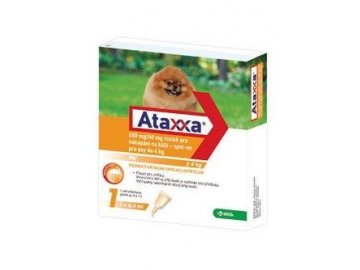 Ataxxa Spot-on Dog S(0-4kg)200mg/40mg 1x0,4ml