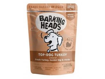 BARKING HEADS kapsička Top Dog Turkey 300g
