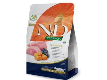 N&D CAT PUMPKIN NEUTERED Lamb & Blueberry 1,5kg