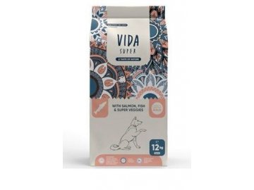 Kraftia VIDA SUPER DOG Adult M/L Salmon & Fish 12kg