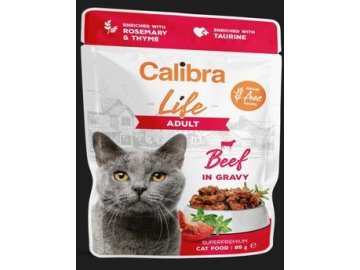 Calibra Cat Life kapsa Adult Beef in gravy 85g
