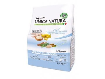 Unica Natura Cat Outdoor Cod, rice and bananas 1,5kg