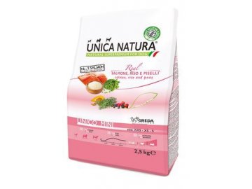 Unica Natura Dog Unico Mini Salmon rice and peas 2,5kg