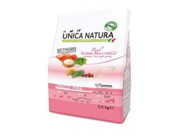 Unica Natura Dog Unico Mini Salmon rice and peas 7,5kg