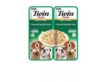 Churu Dog Twin Packs Chicken & Vegetable in Broth 2x40g