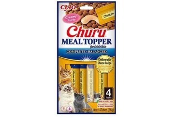 Churu Cat Meal Topper Chicken with Cheese Recipe 4x14g