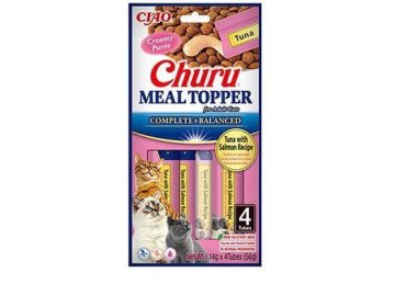 Churu Cat Meal Topper Tuna with Salmon Recipe 4x14g