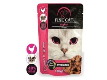 Fine cat kapsa grain free sterilised kuřecí 100g