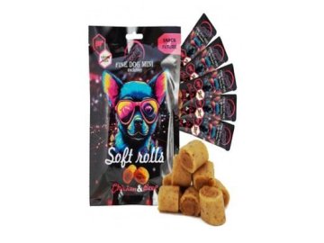Pamlsek FINE DOG MINI Soft Roll kuře+hovězí 5x10g