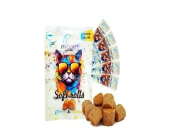 Pamlsek FINE CAT Soft Roll kuřecí s lososem 5x10g