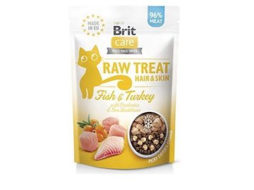 Brit Raw Treat Cat Hair&Skin, Fish&Turkey 40g