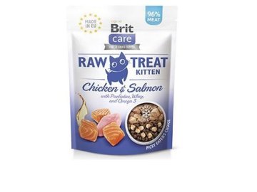 Brit Raw Treat Cat Kitten, Chicken&Salmon 40g