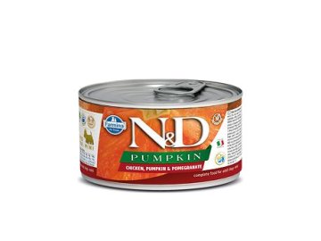 N&D DOG konz. PUMPKIN Adult Chicken & Pom. Mini 140g