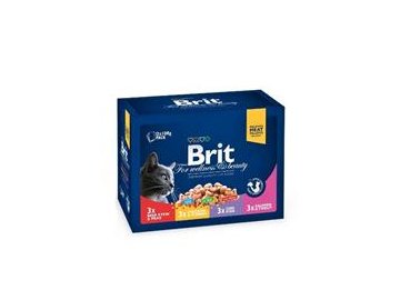 Brit Premium Cat kapsa Family Plate 1200g (12x100g)