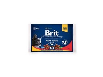 Brit Premium Cat kapsa Meat Plate 400g (4x100g)