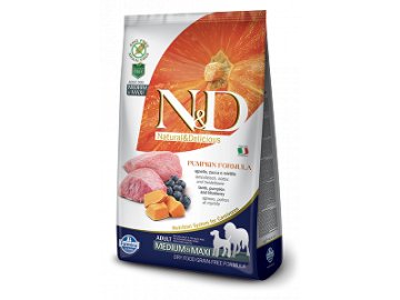 N&D GF Pumpkin DOG Adult M/L Lamb & Blueberry 12kg