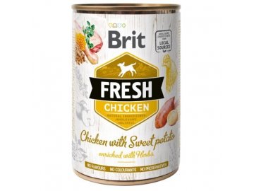 Brit Dog Fresh konzerva Chicken with Sweet Potato 400g