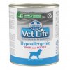 vet life natural dog konz hypoaller duckpotato 300g