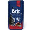 Brit Premium Cat kapsa with Beef Stew & Peas 100g