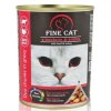 FINE CAT Konzerva pro kočky DUO Hovězí s Krůtím 415g