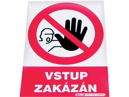 Tabuľka "Vstup zakázán"