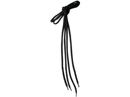 Šnúrky do obuvi okrúhle, 130 cm, čierne