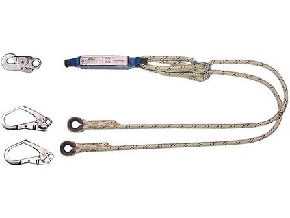 Tlmič pádu ABM s 2 lany 3 karabinami