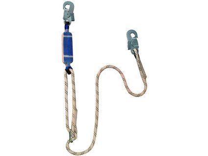 Tlmič pádu ABM s lanom a 2 karabínami