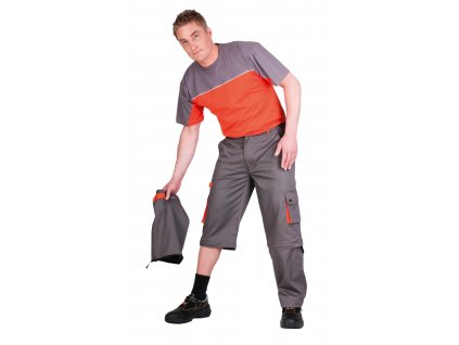 Pánske pracovné nohavice 2 v 1 DESMAN, sivé