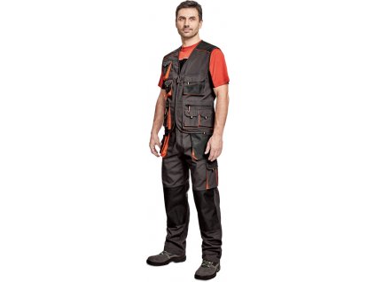 Pánska pracovná vesta EMERTON, čierna