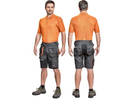 Pánske pracovné šortky EMERTON PLUS, antracit