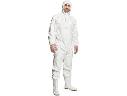 Ochranná antistatická kombinéza s kapucňou CHEMSAFE 500