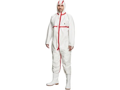 Ochranná antistatická kombinéza s kapucňou CHEMSAFE 400