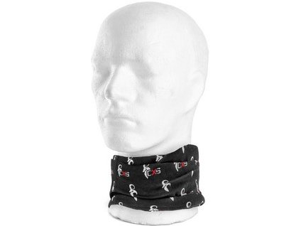 Šátek multifunkční CXS KATY, 23x45, černo-bílý