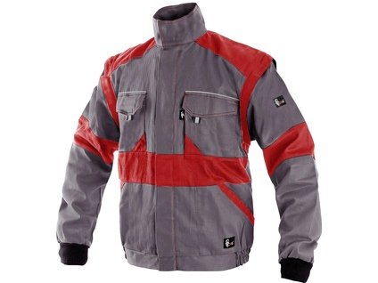 Blúza CXS LUXY EDA, pánska, šedo-červená