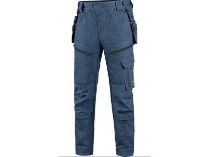 Nohavice CXS LEONIS, pánske, modré s čiernymi doplnkami