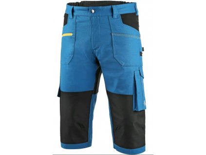 Nohavice 3/4 CXS STRETCH, pánske, stredne modré-čierne