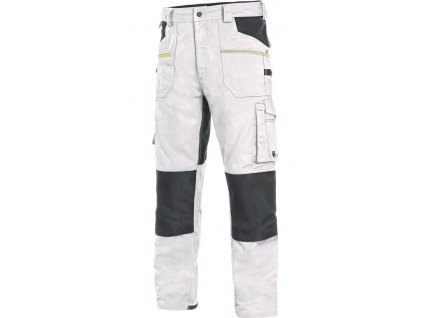 Nohavice CXS STRETCH, pánske, bielo - šedé
