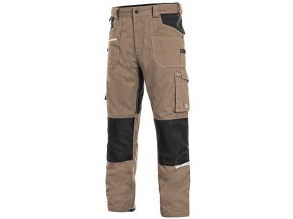 Nohavice CXS STRETCH, pánske, hnedá