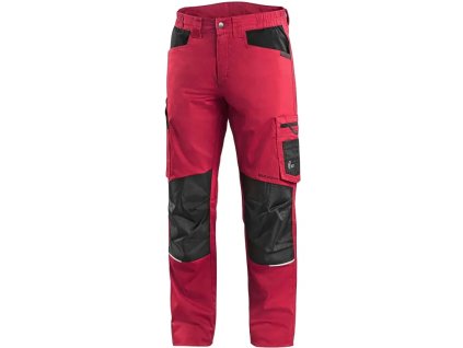 Nohavice CXS SOLIS FLEX, pánske, červeno-čierne