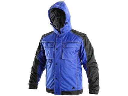 Bunda CXS IRVINE, zimná, pánska, modro-čierna
