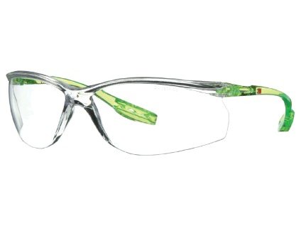 Okuliare 3M Solus CCS, scotchgard, limetkovo zelené, číre
