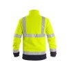 Bunda CXS PRESTON, výstražná, fleece, žlto-modrá