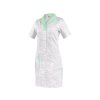 Dámske šaty CXS BELLA biele so zelenými doplnkami