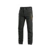 Nohavice CXS AKRON, softshell, čierne s HV žlto/oranžovými doplnkami